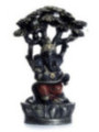 Figura Ganesh, Bajo Árbol - 21 cm alto x 14 cm de ancho