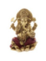 Figura Ganesh, Dorada y Roja - 16cm alto x 11 cm de ancho
