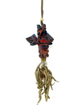 Colgador de Coche Totem Indio Resina 18cm aprox