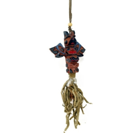 Colgador de Coche Totem Indio Resina 18cm aprox
