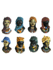 Imán de Resina Figuras Africanas, 8.5 x 5.5(figura Aleatoria)