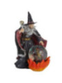 Figura Dragón de Fuego en Bola de Cristal con Espíritu Hechicero, 20 cm Alto x 12 Ancho
