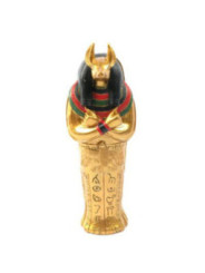 Sarcófago Egipcio Anubis de 22 cm de Largo