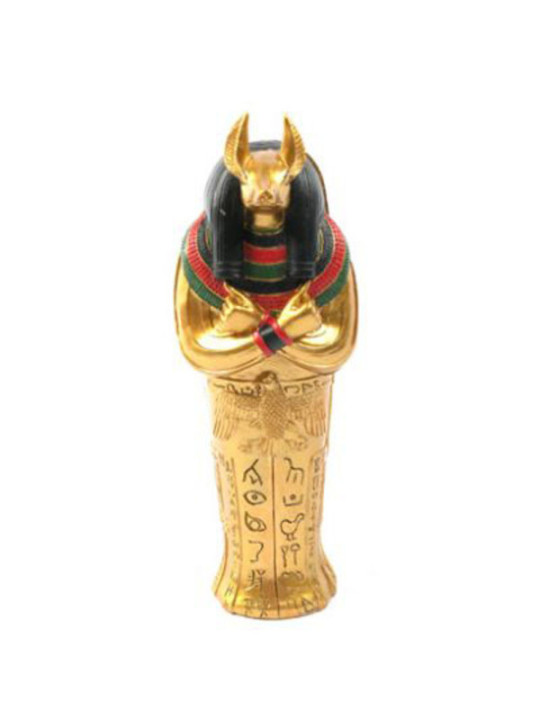 Sarcófago Egipcio Anubis de 22 cm de Largo