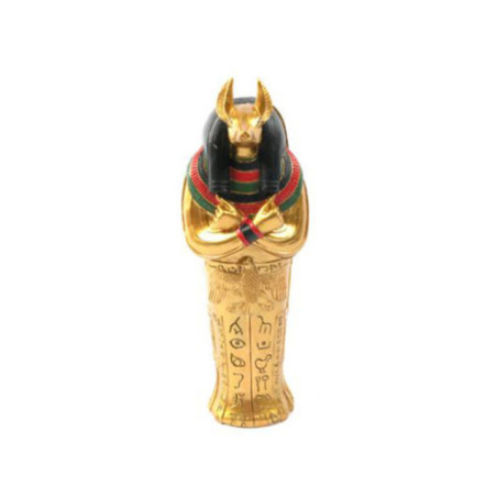 Sarcófago Egipcio Anubis de 22 cm de Largo