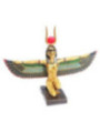 Figura Dorada Egipcia Isis con Alas extendidas.  25 Cm de Ancho