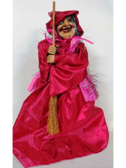 Bruja Roja Andadora con Luz y Sonido 30cm