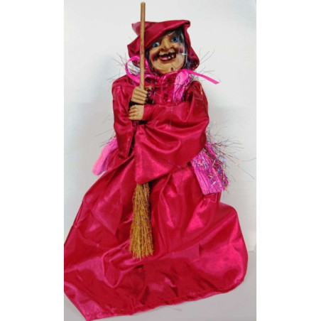 Bruja Roja Andadora con Luz y Sonido 30cm