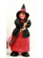 Bruja Negra-Roja Andadora con Luz y Sonido 30cm