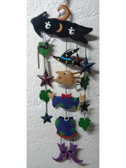 Móvil de Metal Bruja 80cm