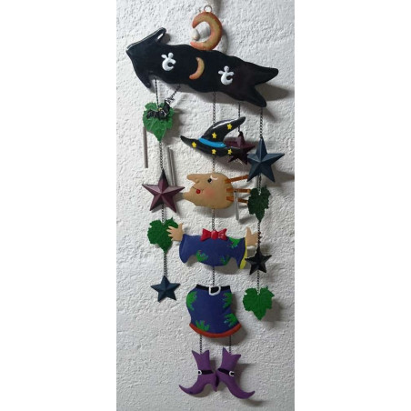 Móvil de Metal Bruja 80cm