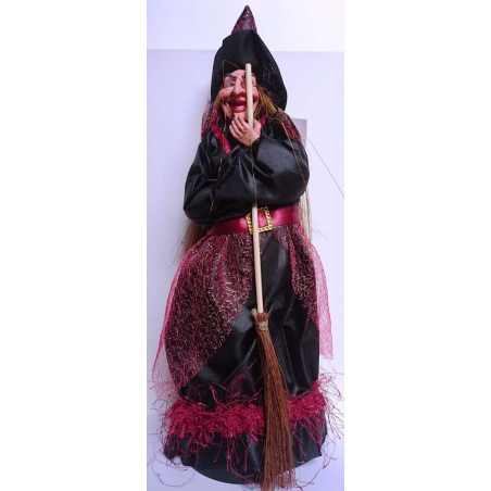 Bruja de 35cm Negra, con Luz y Sonido
