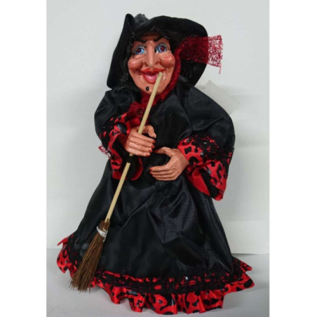 Bruja Negra con Luz, Sonido y Movimiento 22cm