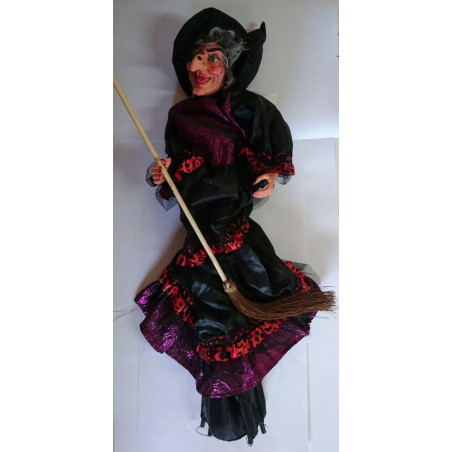 Bruja Negra con Luz, Sonido y Movimiento 45cm