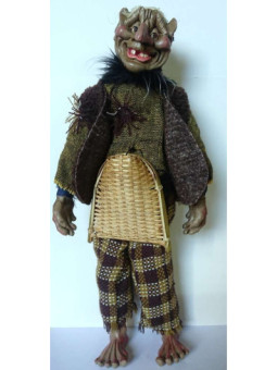 Figura Troll de Trapo y Resina 45cm