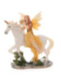 Hada Floral Amarilla con Unicornio. 7 cm de alto x 6 de Ancho