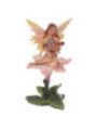Hada Sentada Sobre Flor. 11 cm de alto x 11,5 de Ancho