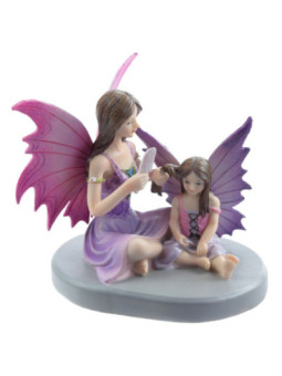 Hada Amor de Hermanas.  Altura 13,5 cm X 16,5 cm de ancho