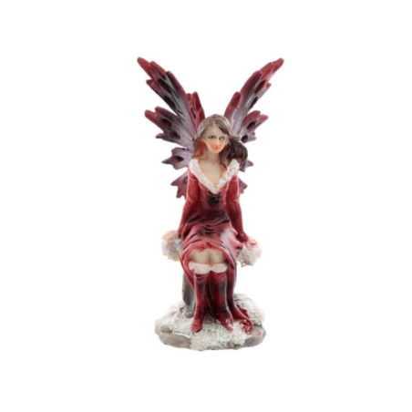 Hada Roja Sentada, 9 cm x5 cm