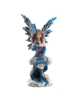 Hada Azul Sentada, 9 cm x5 cm