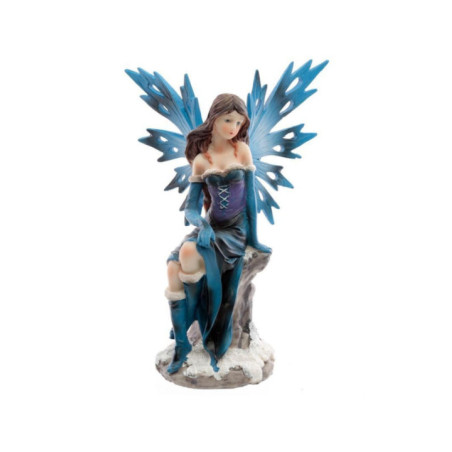 Hada de Nieve Vestido Azul. 19,5 cm de altura