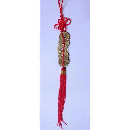 Colgador de Monedas Chinas para Coche 15cm
