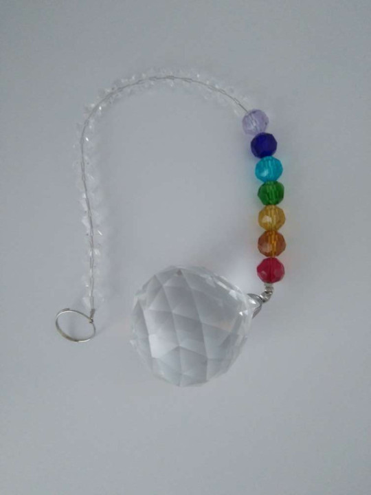 Bolas de Feng Shui en forma Redonda con cadena 7 Chakras