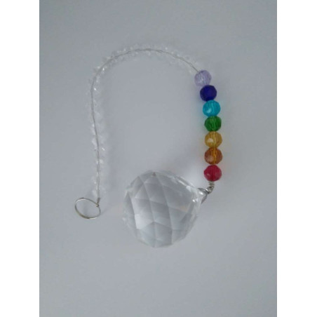 Bolas de Feng Shui en forma Redonda con cadena 7 Chakras