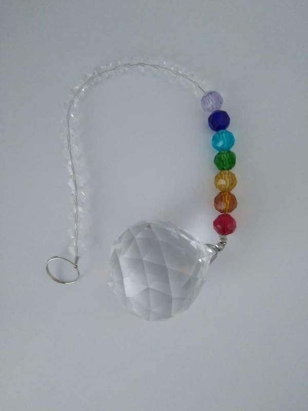 Bolas de Feng Shui en forma Redonda con cadena 7 Chakras