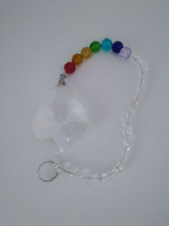 Bolas de Feng Shui en forma Punta con cadena 7 Chakras