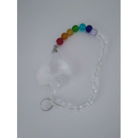 Bolas de Feng Shui en forma Punta con cadena 7 Chakras