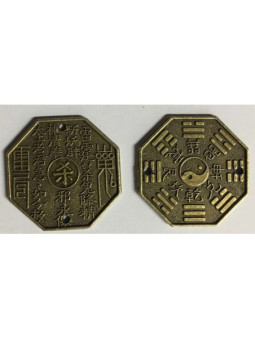 Moneda Chinas con Símbolo del Ying Yang