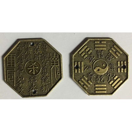 Moneda Chinas con Símbolo del Ying Yang