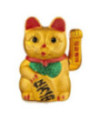 Maneki-Neko Gato de la suerte de 17 cm. Pila no incluida