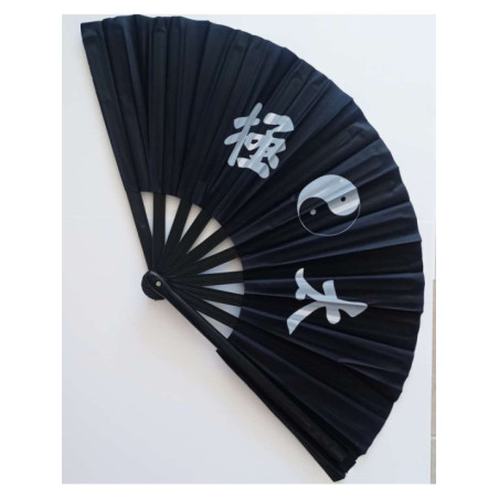 Abanico Negro Tai Chi 50cm