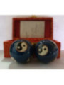 Bola de la Salud Esfera China Azul, Símbolo Yin-Yang