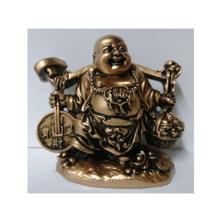 Buda Feliz de Resina 12x10cm