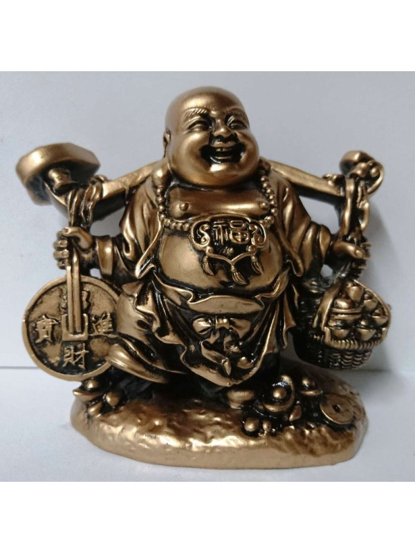 Buda Feliz de Resina 12x10cm