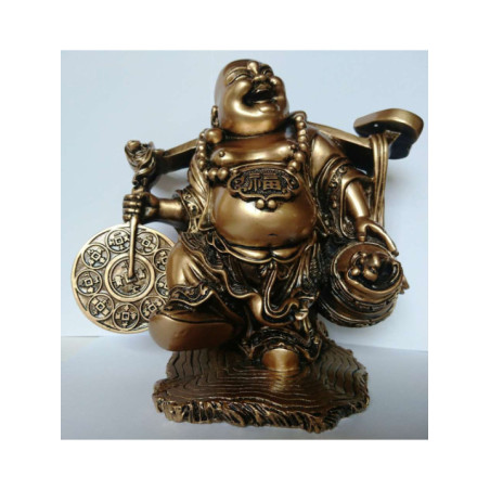 Buda Resina con Balanza, 25 x 22 cm