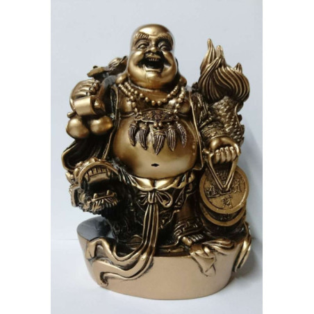 Buda Resina con Dragón 18x12cm