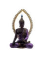 Figura de Buda Tailandés meditando, Morado. 25 cm alto