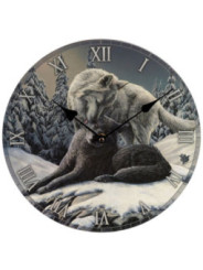 Reloj de Pared, Lobos Besos en la Nieve