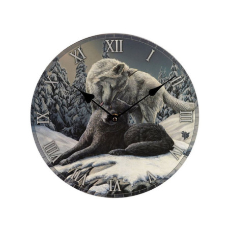 Reloj de Pared, Lobos Besos en la Nieve