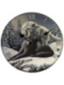 Reloj de Pared, Lobos Besos en la Nieve