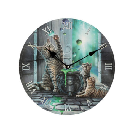 Reloj de Pared, Gatos Jugando con Burbujas