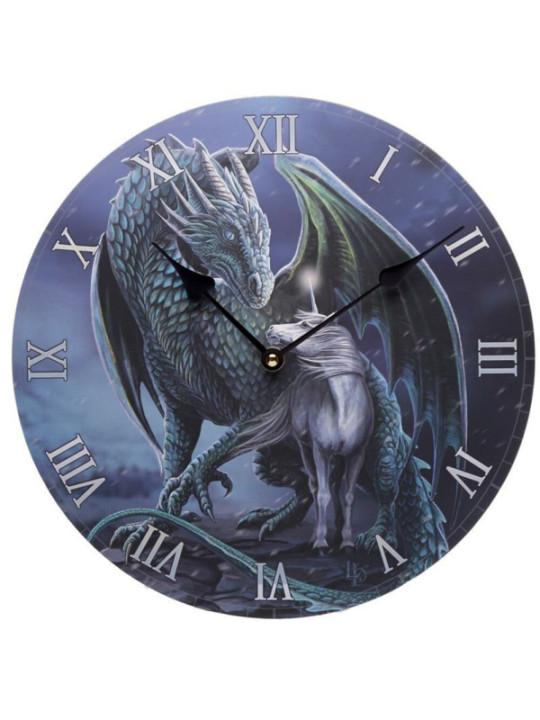 Reloj de Pared, Dragón Protector y Unicornio Mágico