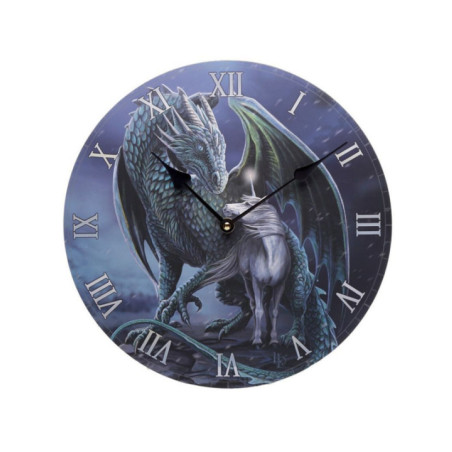 Reloj de Pared, Dragón Protector y Unicornio Mágico
