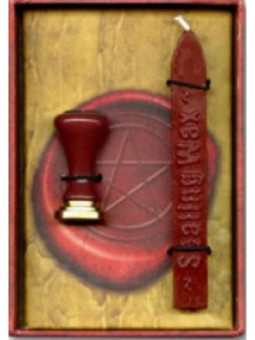 Sello con Lacre Natural Símbolo Pentagrama