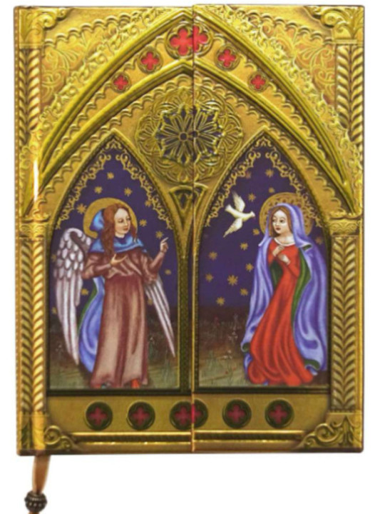 Libreta Arte Sacro con Virgen y Ángel.