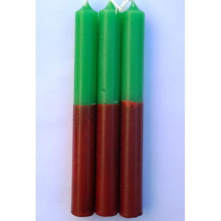 Vela Roja-Verde Especial Esotérica